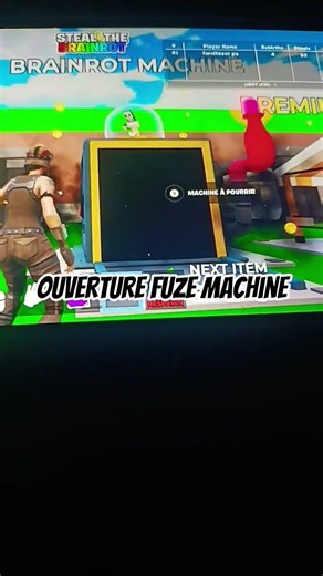 ouverture fuze machine