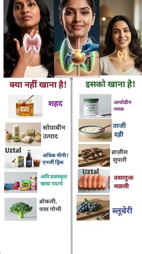 Thyroid Care Foods to Avoid & Eat for Natural Healing #healthtips #thyroidhealth #nutrition