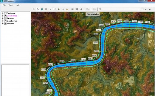 HEC-RAS地形改进教程（一）为地形添加河道断面测量值