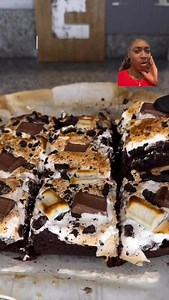 Girl what is that ? Smoreo brownies 😮‍💨😮‍💨😮‍💨😮‍💨😮‍💨 the kids would love this ! We on that ? | Lulu Johnson