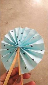 Easy Paper Fan 😍 | DIY Hand Fan | Paper Craft Idea #diy #craft #paperfan #papaercraft #easy