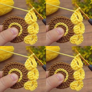 115K views · 1.5K reactions | Wow!~~ Amazing !! Two color crochet flower motif online Tutorial #crochet #knitting | Aslı ile sanatsal tasarımlar | Facebook