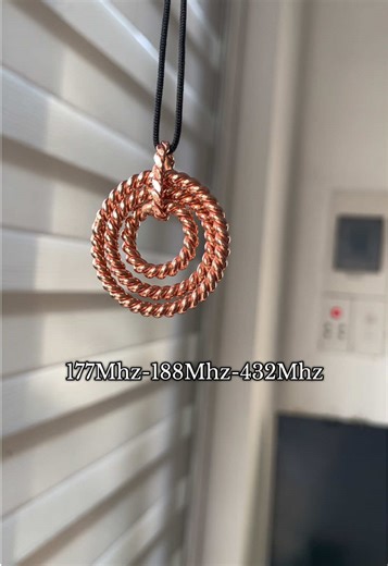 Triple Sacred Tensor Ring Pendant for Energy Healing