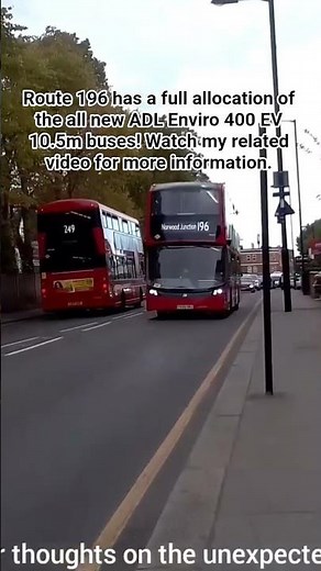 The 196 finally has a full allocation of the all new ADL Enviro 400 EVs!