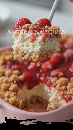 Strawberry Cheesecake Dump Cake