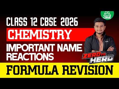 ⚡ FORMULA REVISION 🧪 | Important Name Reactions | Class 12 CBSE Chemistry | Xylem CBSE 11 & 12 Tamil