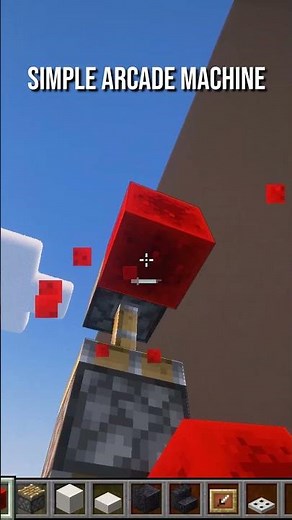 Simple Arcade Machine in Minecraft! #minecraft #minecraftguide #minecraftshorts #minecrafthowto