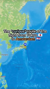 The "curious" route of the flight from Tokyo to Amsterdam 🇳🇱 | Flight and routes Every day