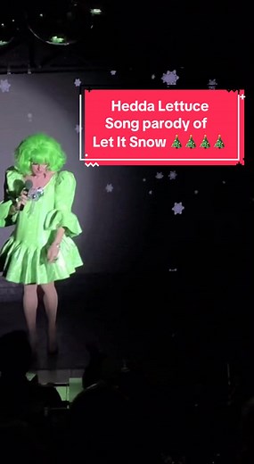Hedda Lettuce Singing Let It Snow Parody | Christmas Holiday Comedy Live Performance