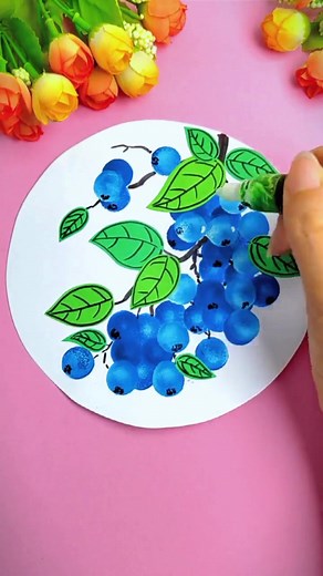 Colorful Grapes Drawing Art Tutorial