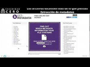 Metadata2go | Extracción y análisis de metadatos | Los archivos esconden más de lo que piensas