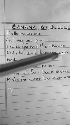 Banana by Jeleel song lyrics