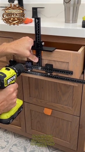 Perfect Cabinet Hardware Jig for Accurate Drilling #woodworking #diy #tools
