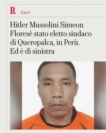 Hitler Mussolini Simeon Flores è stato eletto sindaco