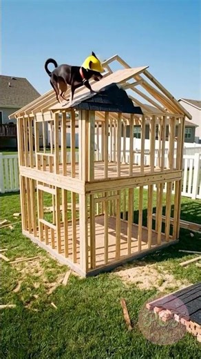 This Dog Became a Builder 🐾🔨 Amazing Pet House Project