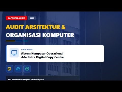 Audit Arsitektur & Organisasi Komputer Publik — Studi Kasus Ade Putra Digital Copy Centre