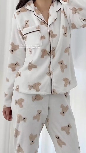 Wrap yourself in soft, steady warmth with the Cozy Bear Pajamas. The plush fleece feels gentle on your skin, and the cute bear pattern adds a light, happy touch to your nighttime routine ➡️ www.sweevly.com/products/bear | Sweevly | Facebook