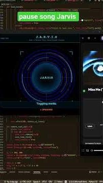 I built a real-life JARVIS to control my music 🎵🤖 #python #coding