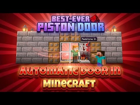 🤯 Hidden Automatic Door in Minecraft! (Redstone Build)