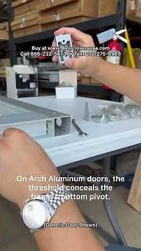 Arch Aluminum Storefront Door Pivot Hinge Replacement 🔧🚪 | Step-by-Step Repair #shorts #doors