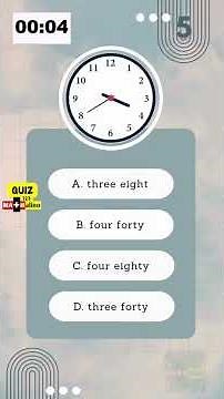 Easy & Fun Way to Learn to Tell Time in American English | MATHalino123 Quiz
