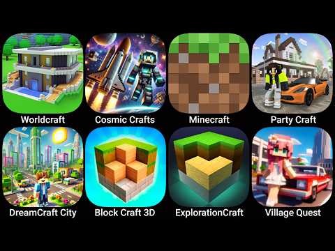 Worldcraft,Cosmic Craft,Minecraft,Party Craft,DreamCity Craft,Block Craft 3D,Exploration Craft