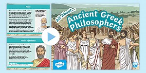 KS2 Ancient Greek Philosophers Information PowerPoint