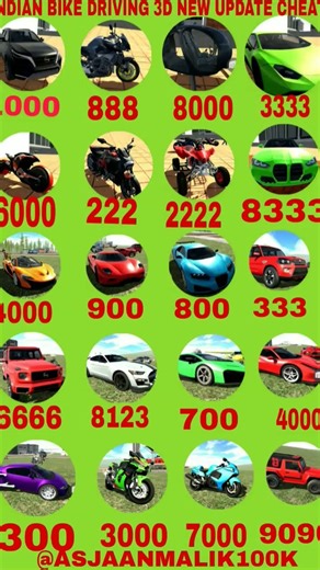 all cheat codes || indian bike driving 3D || New update || 💥all plugin+, cheat codes#shorts #viral