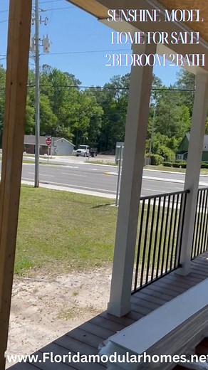 3.4K views · 24 reactions | MODEL HOME FOR SALE! Come and check out our SUNSHINE model, featuring 2 bedrooms️ and 2 bathrooms, a beautiful kitchen with a large island and a farmhouse sink, his and her sinks in the master bedroom, a soaking bathtub, and a standing shower, as well as a front and back porch | Florida Modular Homes | Facebook