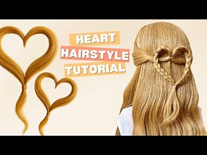 Heart Braid Hairstyle 💘 | Cute & Easy Look for Any Occasion 💕 Cutest Hairstyle for Girls & Teens! ✨