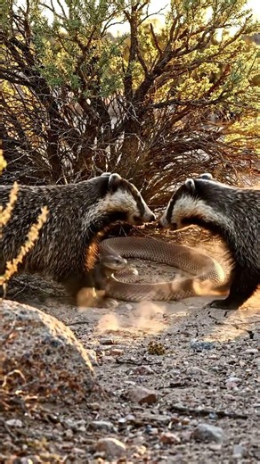 Rattlesnake vs Badger | Fearless Predator Takes on a Deadly Venomous Rattlesnake | 4K cinematic