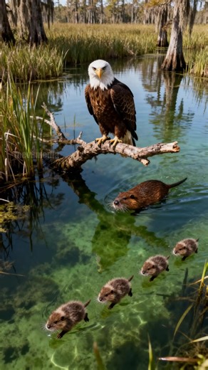 167K views · 477 reactions | Brave Muskrat Heroically Protects Her Babies From Bald Eagle! #animals #wildlife #nature | The Daily Pawcast | Facebook
