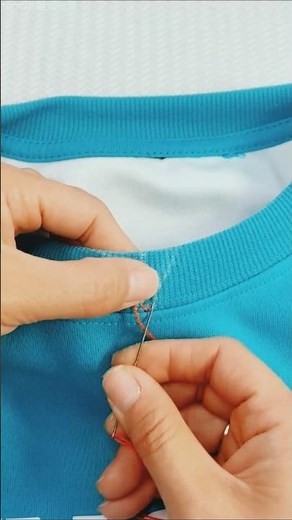Professional Trick to Fix a Stretched T-Shirt Neckline!