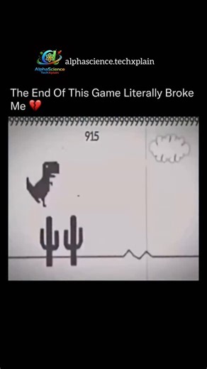навид on Instagram: "The Chrome Offline Dino Game starts as a simple endless run. A lone pixel dinosaur jumps over cacti and dodges birds in a silent desert, surviving with no goal except to keep moving forward. One day, the run finally ends. At the finish line, the Dino sees his love standing there, and for a moment, every jump feels worth it. But the moment shatters when he realizes she is with someone else. Heartbroken, the Dino turns back to the desert. This time, he doesn't jump. He runs st