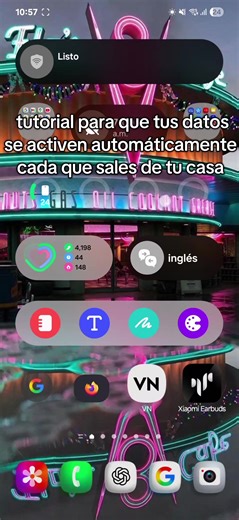 Tutorial de activación automática de datos móviles