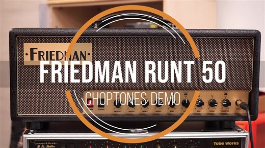 The Friedman Runt 50 is a 50-watt, two-channel all-tube head inspired by classic ’60s Plexi circuits, packing authentic British-style tones into a compact, road-ready chassis. Its clean channel offers head-room-rich, articulate cleans, while the dirty channel provides tight, harmonically rich overdrive, alongside master volume, boost, bright switch and an FX loop for flexible tone crafting. Praised for its rugged build and touch-sensitive response, the Runt 50 excels in rock and metal applicatio