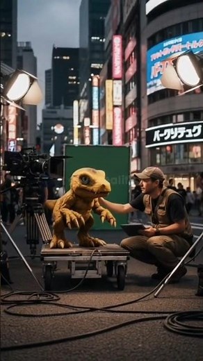 Digimon: Agumon Evolution Film Set Behind the Scenes | Agumon in Real Life #digimon #agumon #ai