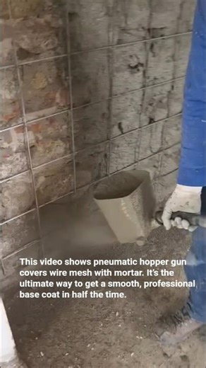 How to Plaster Walls 10x Faster (Pneumatic Mortar Sprayer)