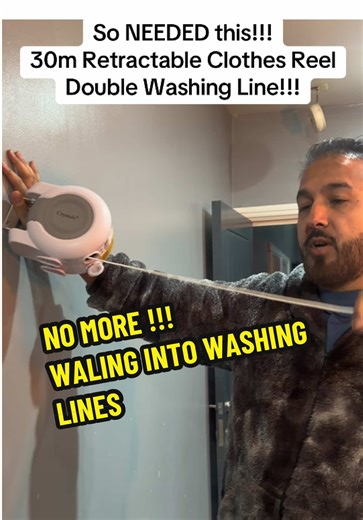 30m Retractable Clothes Reel: The Perfect Laundry Solution