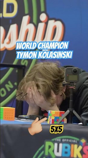 Tymon Kolasinski Campeon del Mundo y World Record en 5x5 Rubiks Cube