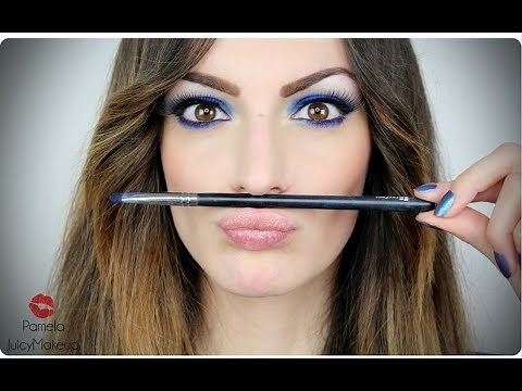 Tutorial Trucco occhi marroni - Electric Blue