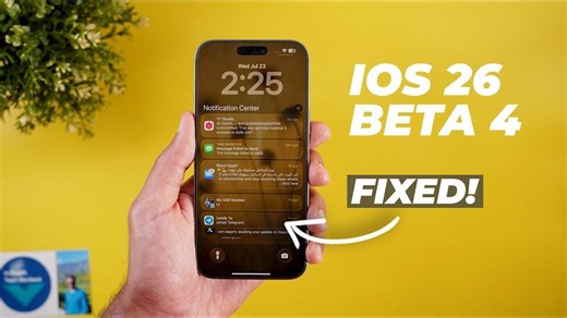 【中英字幕】iOS 26 开发者测试版 4—— 新功能、界面改动及性能表现！ | 作者： In Depth Tech Reviews