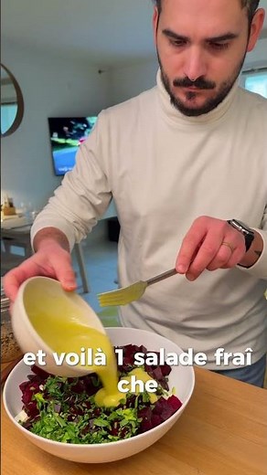 Salade pois chiche, betterave et fêta.