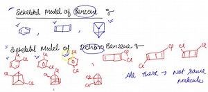 Skeletal Models of Dichlorobenzene6. Are these dichlorobenzene molecules isomers, or are they the same molecule?Explain.