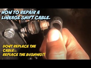 How To Repair A Chevy Trailblazer/Envoy Shifter Cable. (Bushingfix.com)