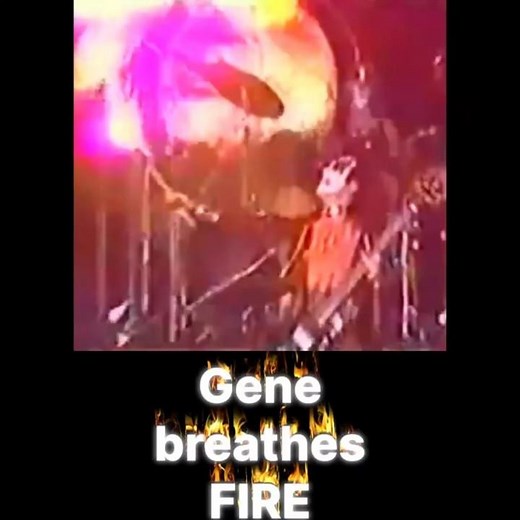 Gene Simmons breathes FIRE 1977