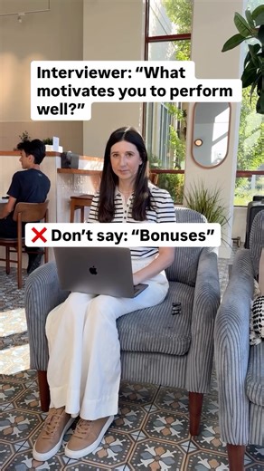 Natalia | Career Coach on Instagram: "STRONG ANSWERS THAT IMPRESS RECRUITERS (Pick the one that feels most like you + fits your field) • Impact-driven: “I’m motivated by seeing my work make a real impact - whether it’s improving a process, helping a client, or supporting my team.” • Growth-driven: “I’m motivated by learning and getting better. When I understand something deeply, I naturally perform at a higher level.” • Ownership-driven: “I’m motivated by taking responsibility. When something is