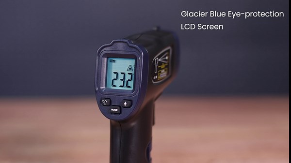 ERICKHILL Infrared Thermometer Gun, Heat Temp Temperature Gun with Meat Probe 2-in-1, Digital IR Laser Thermometer Gun for Cooking, Pizza Oven, Meat, Griddle, Grill, HVAC