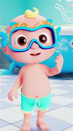 JJ Learns The Belly Button Dance 🕺 How To Dance 🎶 #cocomelon #shorts