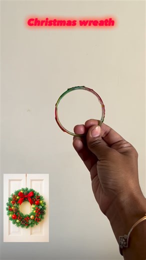 Tulika on Instagram: "Diy Christmas wreath . . . . . . . . . . . #christmas #christmasdecorations #christmas2025"